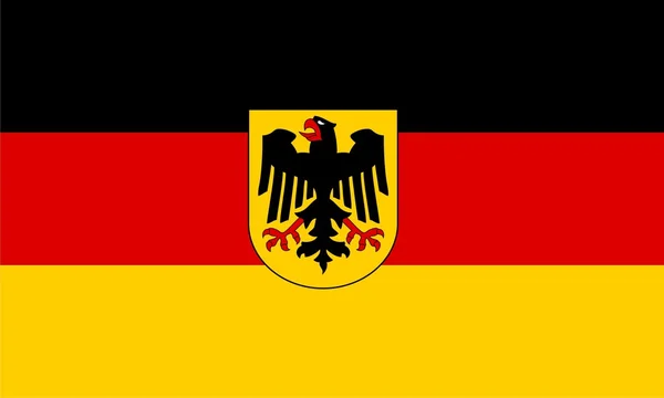 德国的旗子 — 图库照片
