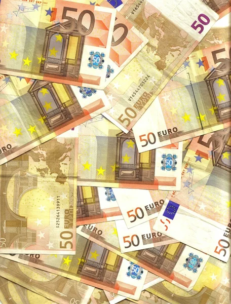 Fondo colorido, 50 euros —  Fotos de Stock