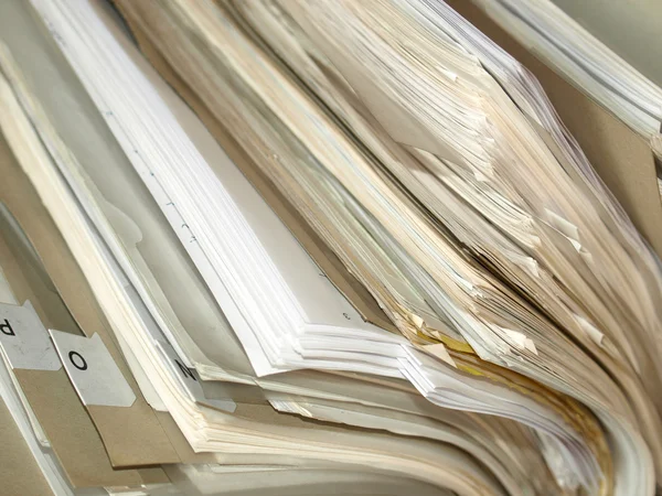 stock image Office paper documents in a folder