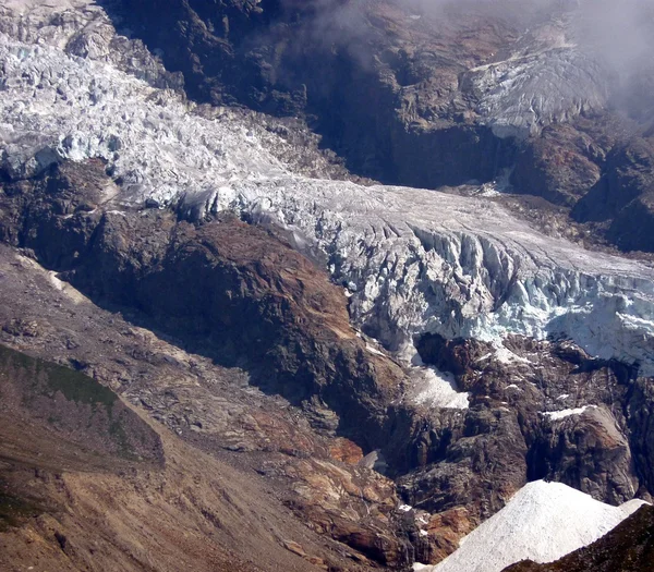 stock image Glacier of Monte Rosa (pink mountain)