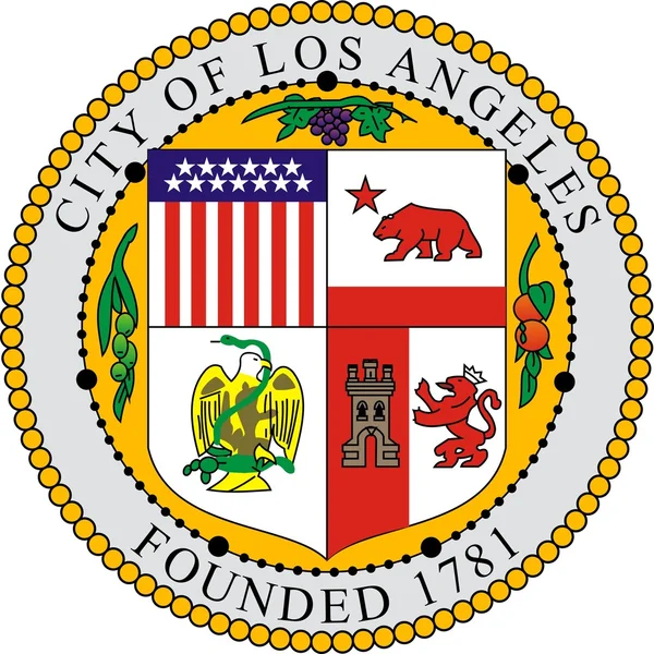 stock image Los Angeles coat of arms