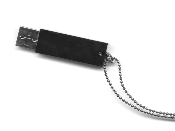 USB klíč velkokapacitních jednotka izolované s měkký stín — Stock fotografie