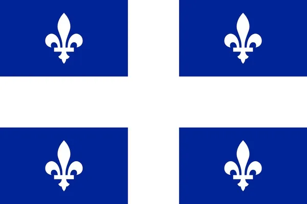 Flaga Quebecu Obrazek Stockowy