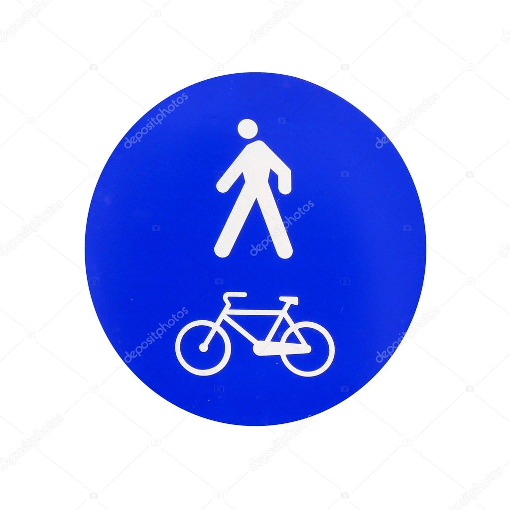 Traffic signal, only pedestrians and bicycles