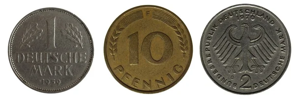 Старая немецкая монета — стоковое фото