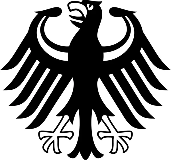 Герб Германии, изолированный на белом — стоковое фото