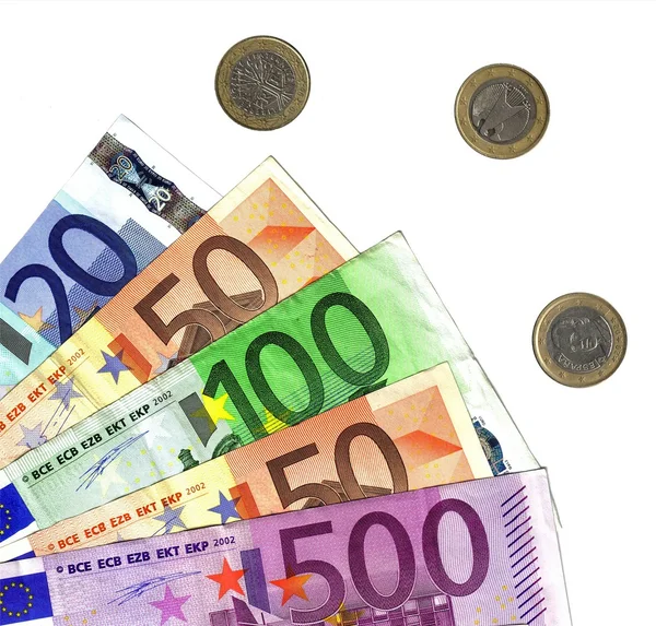 Λεπτομέρεια ευρώ χρήματα — Φωτογραφία Αρχείου