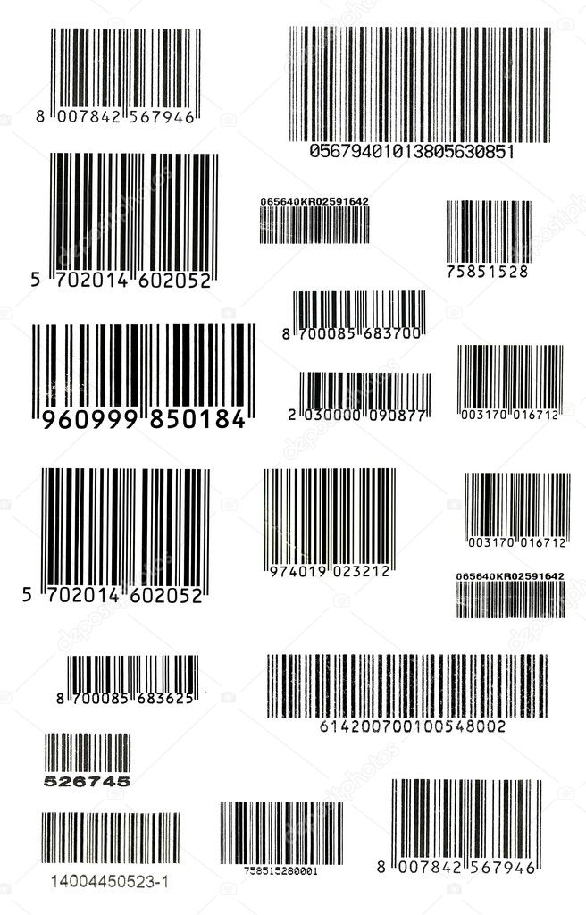 Bunch of bar codes