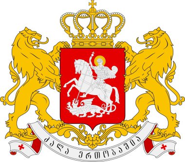 Coat of arms of Georgia clipart