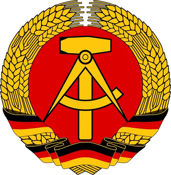 德国东部的徽章 — 图库照片