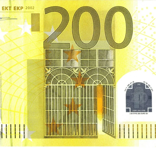 Деталь банкнот євро — стокове фото