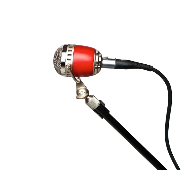 Microfone profissional retro Fotografia De Stock