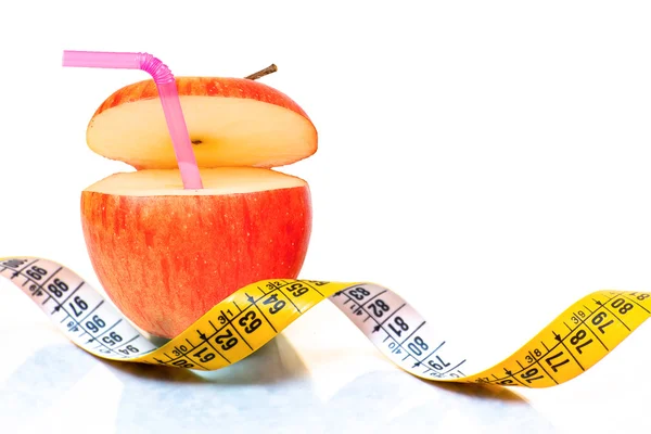Manzanas Beber para la dieta —  Fotos de Stock