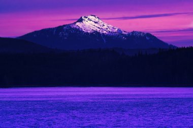 Purple mountain clipart