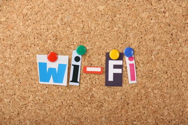 stock image Wi-Fi Notice Board