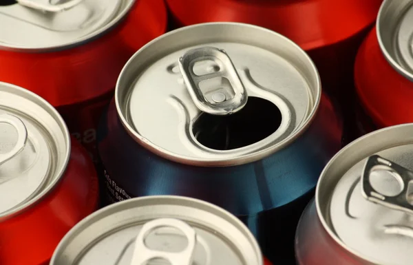 Soft Drink Cans — Stock Photo, Image