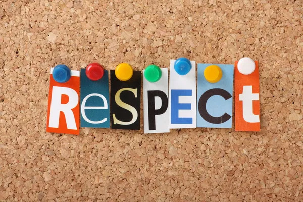 Respect Letters — Stock Photo, Image