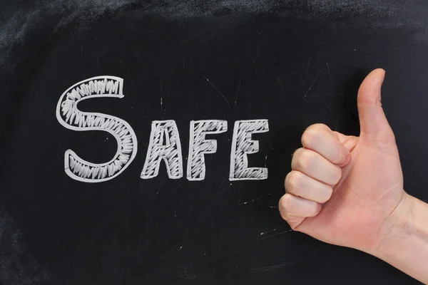 Thumbs up for Safety — Stock Photo, Image