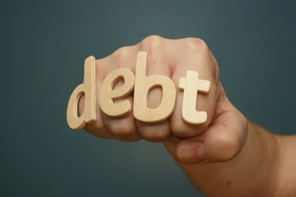 Nocaute da dívida — Fotografia de Stock