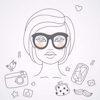 Hipster clipart