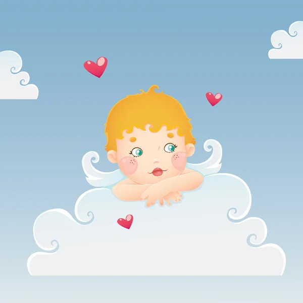 Cupid voor Valentijnsdag — Stockvector