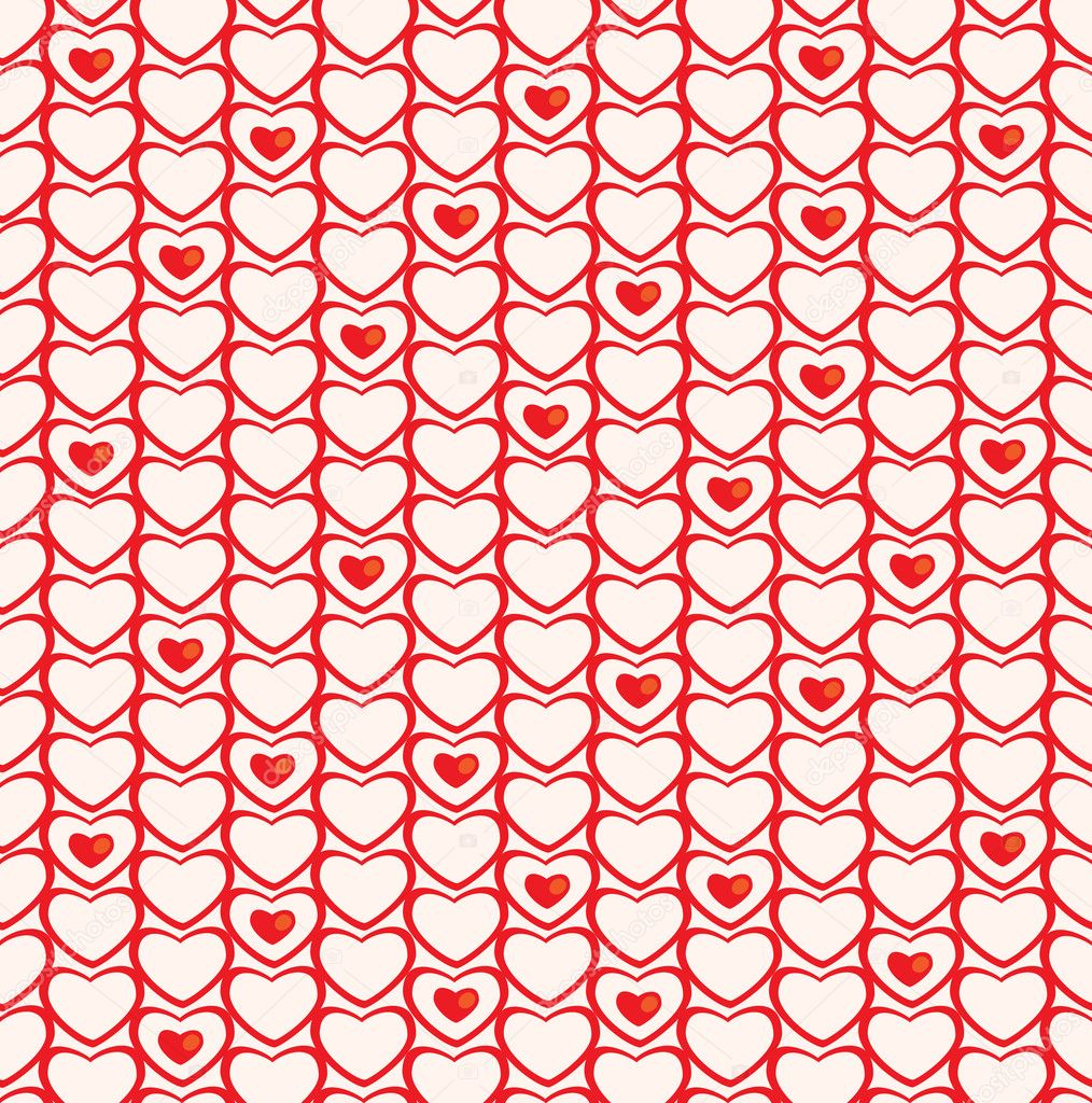Simple seamless pattern for Valentines Day