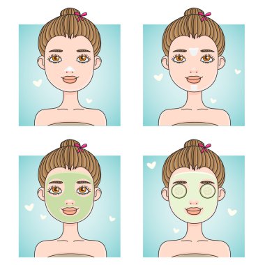 Face care clipart