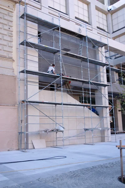 Rekonstruktion der Fassade — Stockfoto