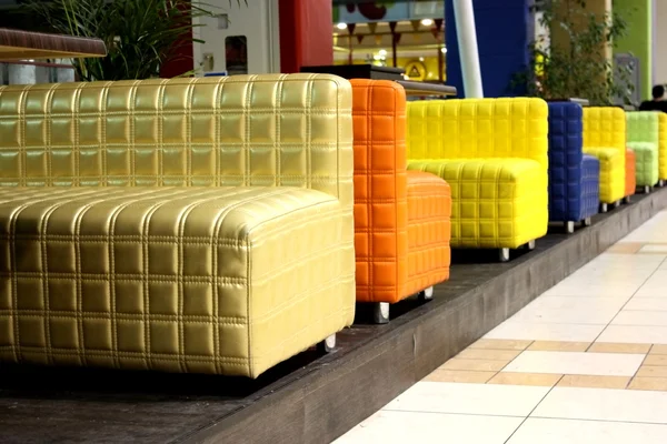 Χρωματισμένα καναπέδες Εικόνα Αρχείου
