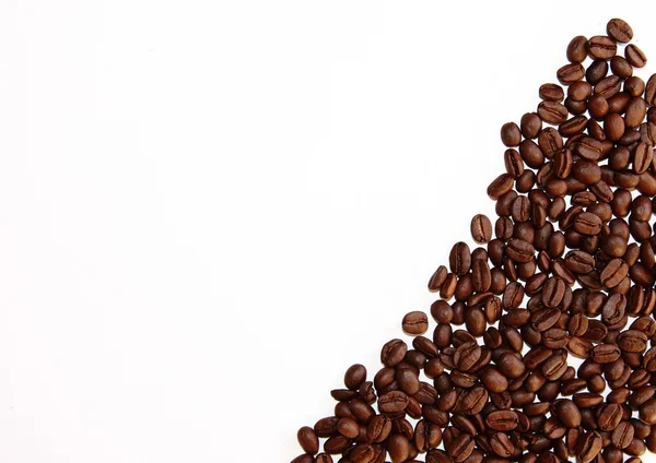 Картка з фоновими кавовими зернами Стокове Фото