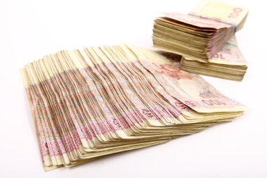 Ukraynalı para notlar paketleri