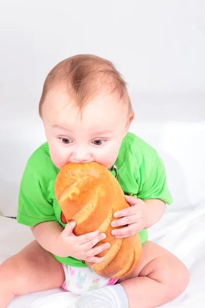 Éhes gyermek Stock Kép