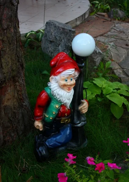Sculpture in the Garden Gnome — Stock Photo, Image