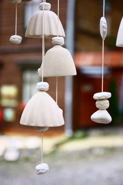 Ceramic bells on the street — Stock Photo, Image