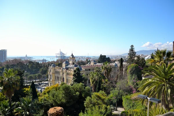 Castello con vista sul vicolo di Malaga — Foto Stock