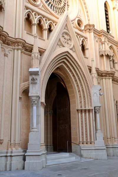 Una iglesia en el centro de Malaga — Foto de Stock