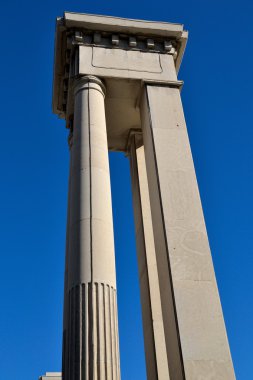 bir sütunda seaport Malaga