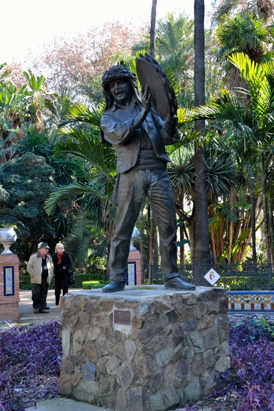 stock image Indian statue in park malaga