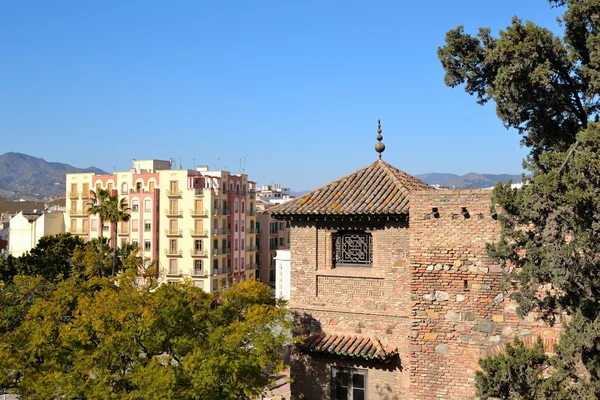 Wnętrza zamku alcazaba Malaga — Zdjęcie stockowe