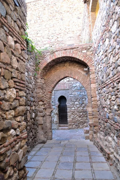 Castillo Interior Alcazaba de Málaga — Foto de Stock