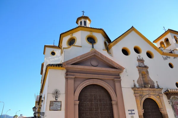 Una iglesia católica en Málaga — Foto de Stock