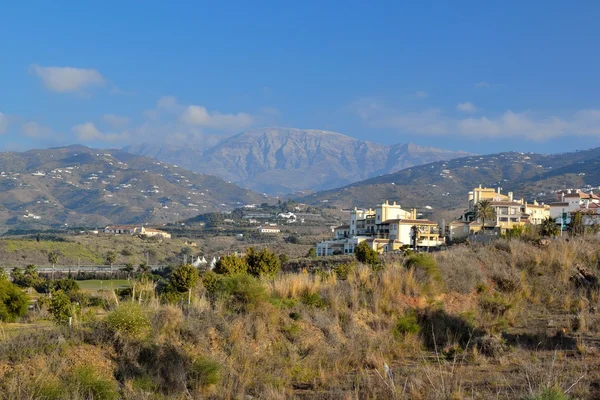 Küçük evleri bölgesi Nerja görünümü — Stok fotoğraf