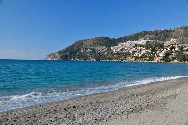 stock image View of Nerja region of one of its peaks