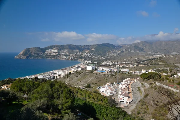 View of Nerja region of one of its peaks — Stock Photo, Image