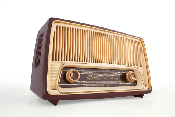 Vintage radio Stockafbeelding