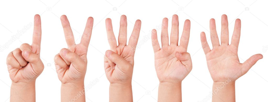 Child finger numbers