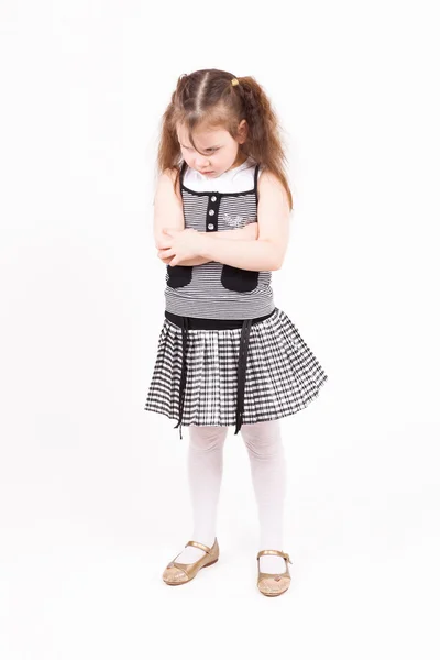 A beautiful little girl was offended Royalty Free Stock Photos