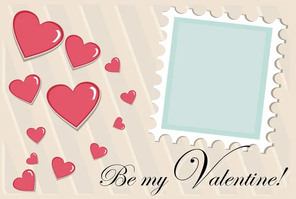 Valentine motives greeting card — Stock Photo, Image