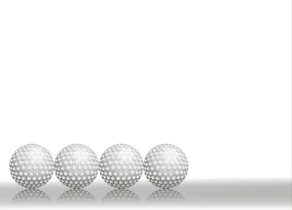 Pallina da golf isolata su bianco — Foto Stock