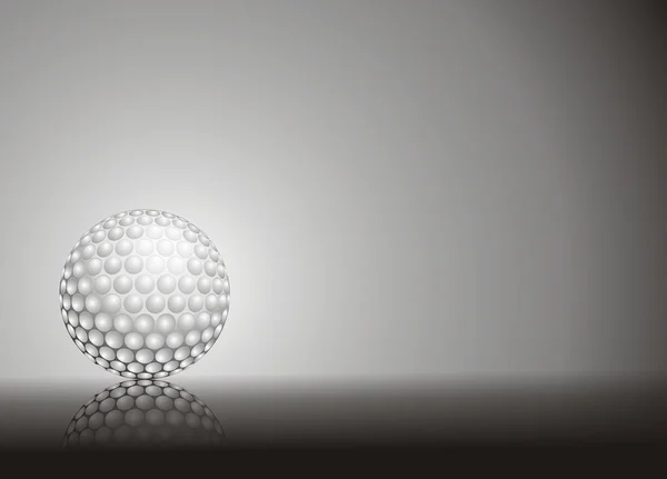 Μπάλα γκολφ απομονωμένη σε λευκό — Φωτογραφία Αρχείου